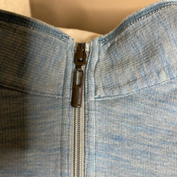 Tommy bahama Sweater Mens XL Blue Reversible Quarter Zip Pullover Golf EUC - Picture 3 of 4